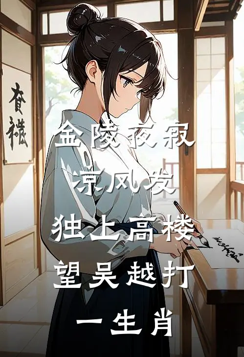 金陵夜寂凉风发,独上高楼望吴越打一生肖